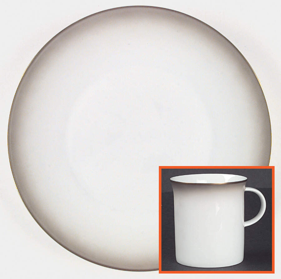 Dawn (Gold Trim) Dinner Plate by Rosenthal - Continental-1