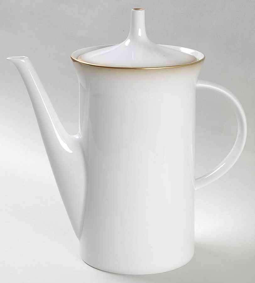 Dawn (Gold Trim) Coffee Pot & Lid by Rosenthal - Continental-1
