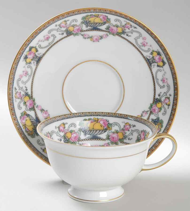 Della Robbia Footed Cup & Saucer Set by Rosenthal - Continental-1