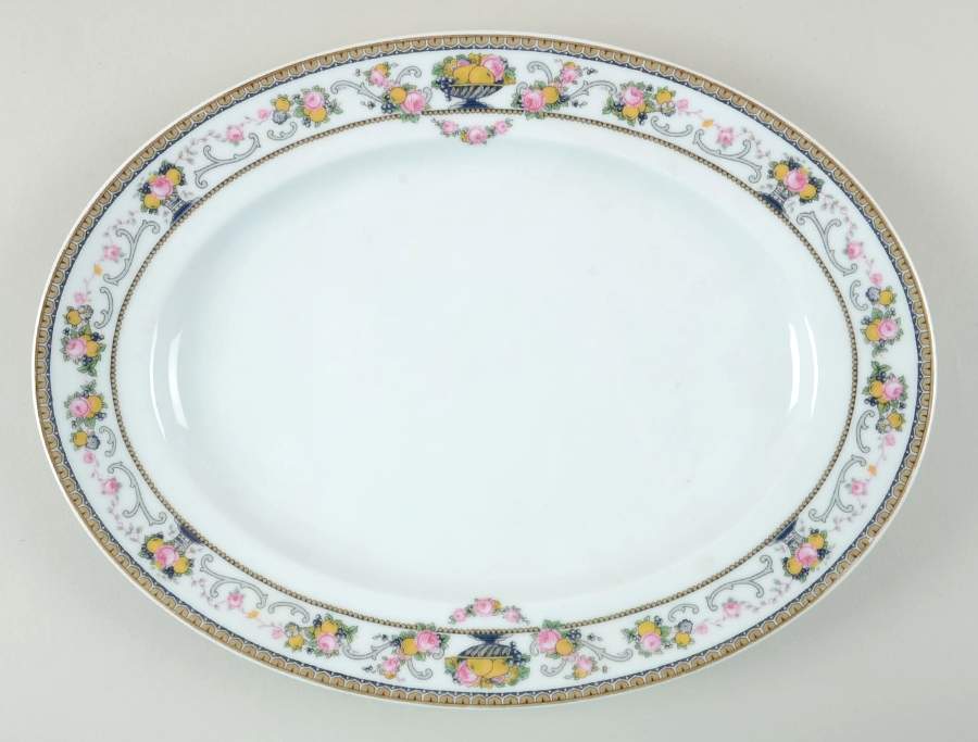 Della Robbia 12" Oval Serving Platter by Rosenthal - Continental-1