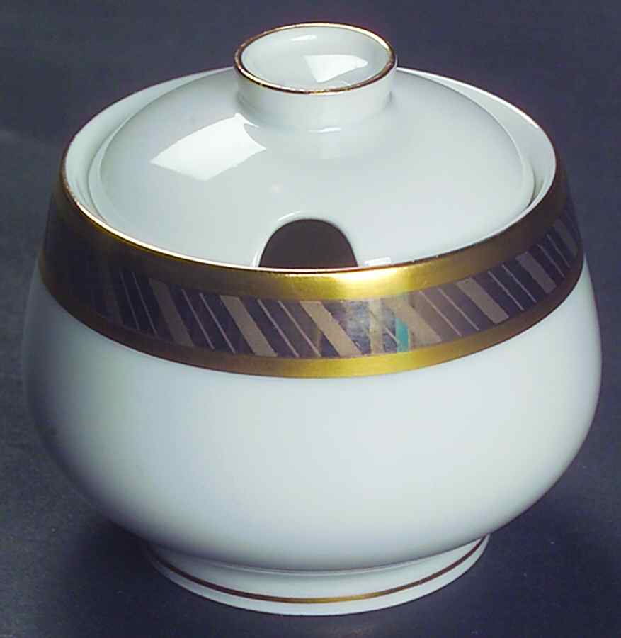 Desiree (Coupe Shape) Mustard Jar & Lid by Rosenthal - Continental-1