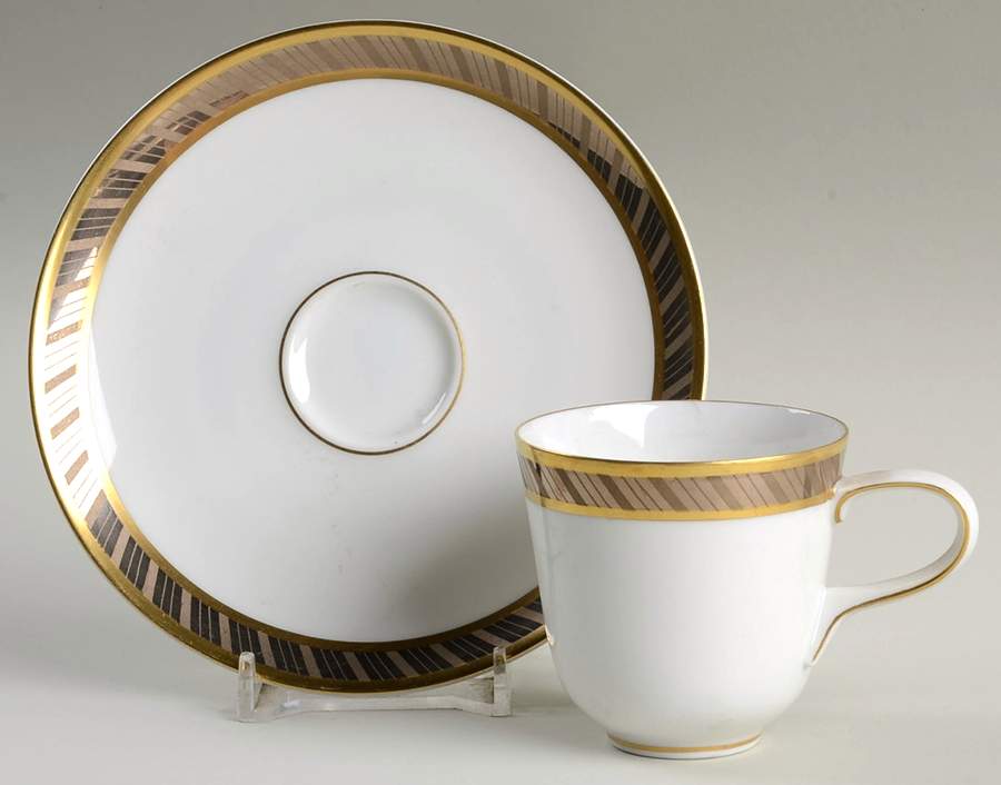 Desiree (Coupe Shape) Flat Demitasse Cup & Saucer Set by Rosenthal - Continental-1
