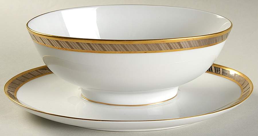 Desiree (Coupe Shape) Gravy Boat with Attached Underplate by Rosenthal - Continental-1