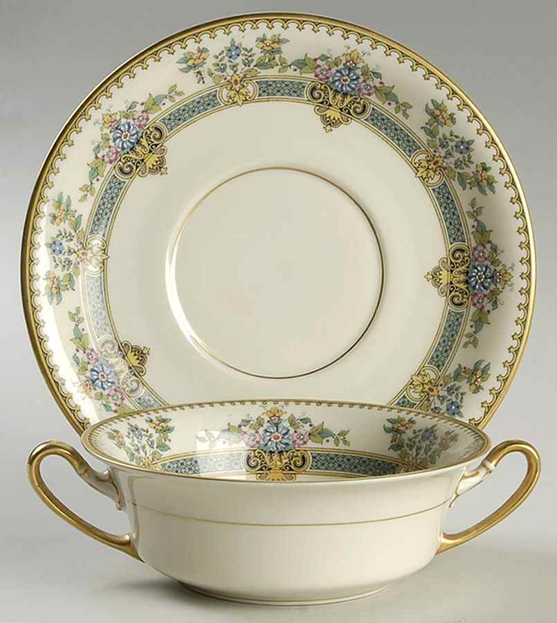 Devonshire Flat Cream Soup Bowl & Saucer Set by Rosenthal - Continental-1