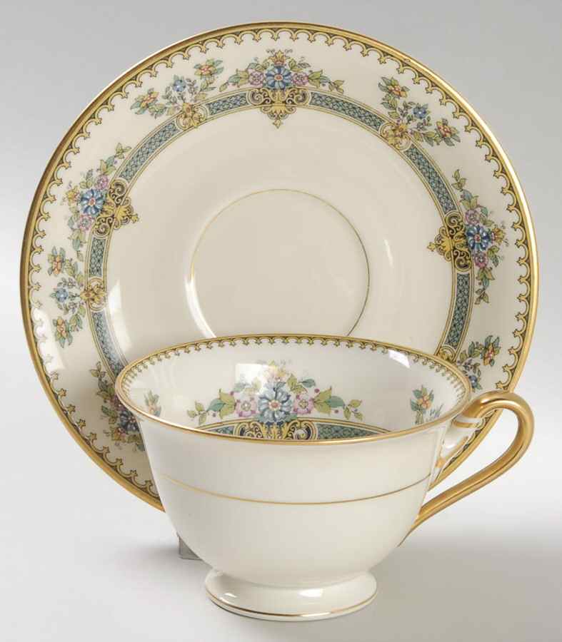 Devonshire Footed Cup & Saucer Set by Rosenthal - Continental-1