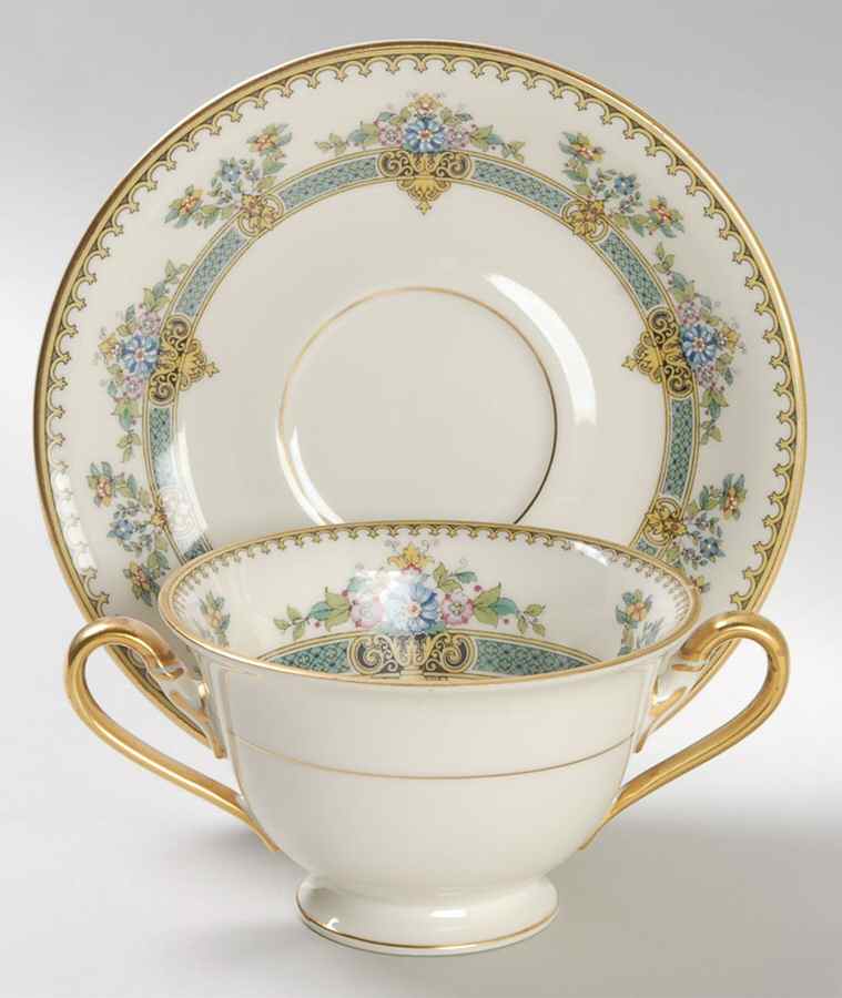 Devonshire Footed Bouillon Cup & Saucer by Rosenthal - Continental-1