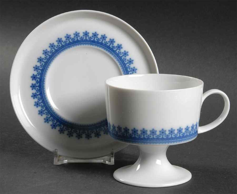 Diadem Footed Cup & Saucer Set by Rosenthal - Continental-1