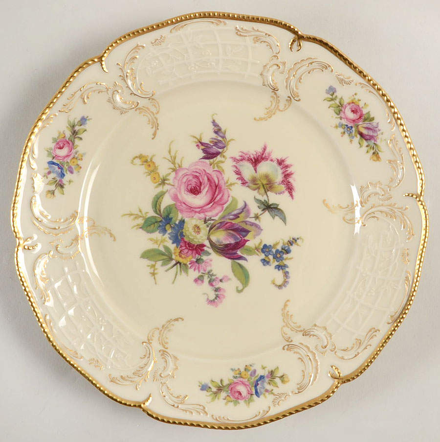 Diplomat (Center Gold) Salad/Dessert Plate by Rosenthal - Continental-1