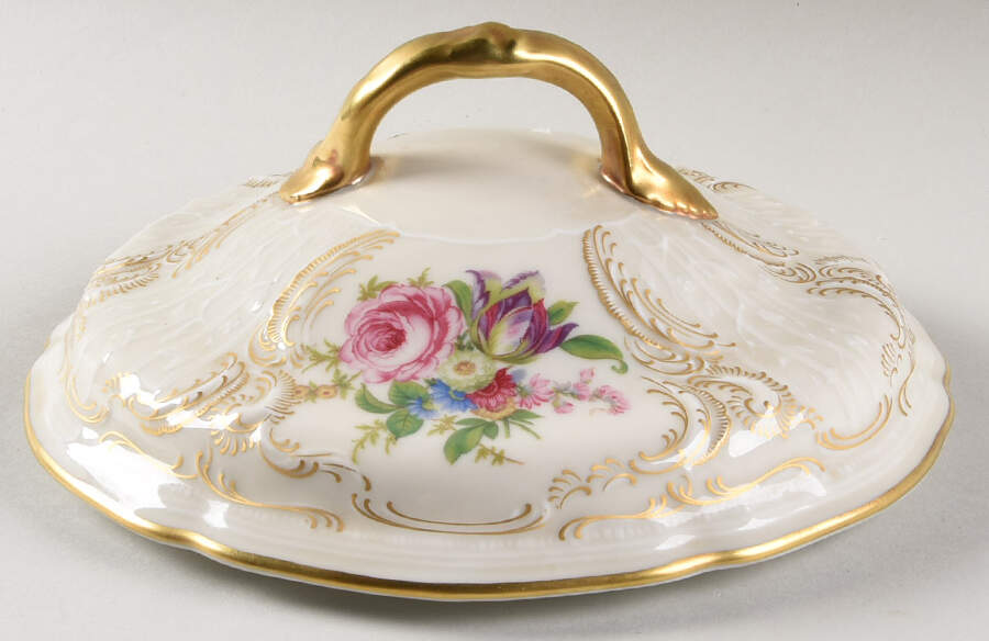 Diplomat (Center Gold) Lid for Round Vegetable by Rosenthal - Continental-1