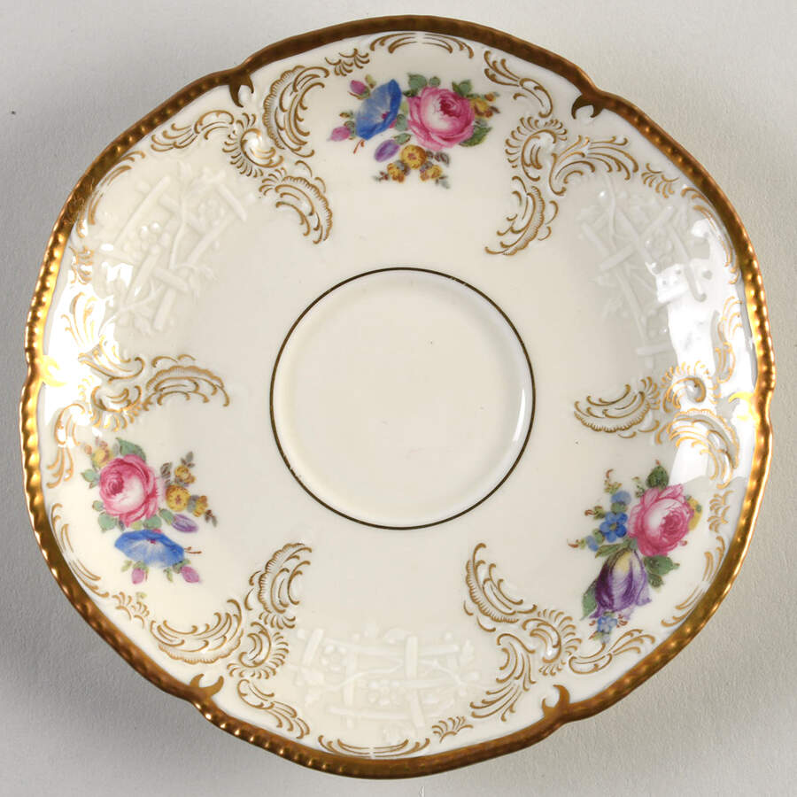 Diplomat (Center Gold) Saucer for Flat Cup by Rosenthal - Continental-1