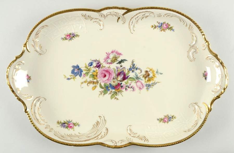 Diplomat (Center Gold) 19" Oval Serving Platter by Rosenthal - Continental-1