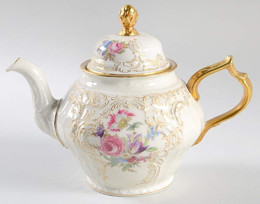 Diplomat (Center Gold) Small Teapot & Lid by Rosenthal - Continental-1