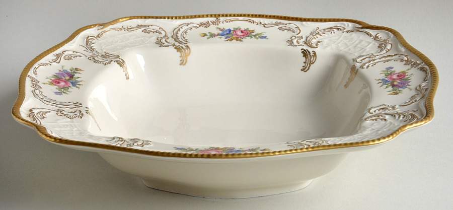 Diplomat (Center Gold) 11" Square Vegetable Bowl by Rosenthal - Continental-1