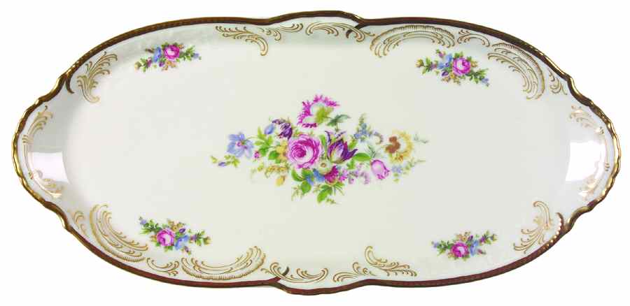 Diplomat (Center Gold) Large Sandwich Tray by Rosenthal - Continental-1