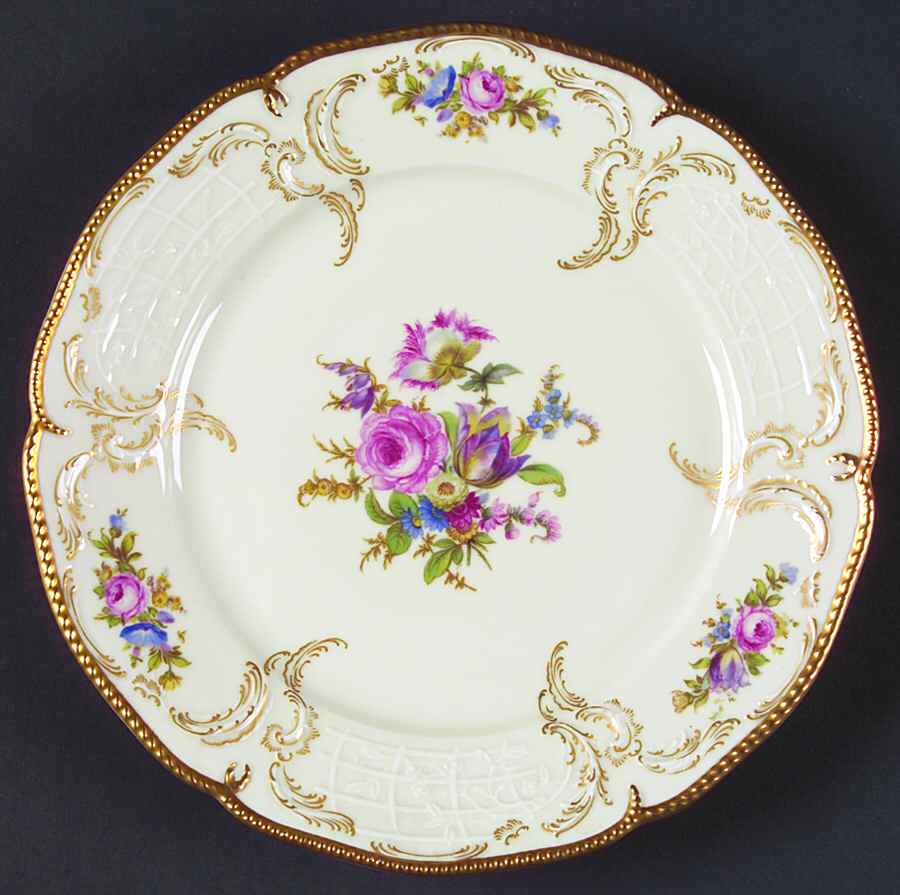 Diplomat (Center Gold) Salad/Dessert Plate by Rosenthal - Continental-1