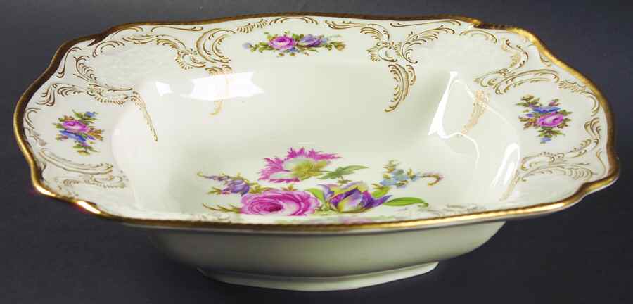 Diplomat (Center Gold) 11" Square Vegetable Bowl by Rosenthal - Continental-1
