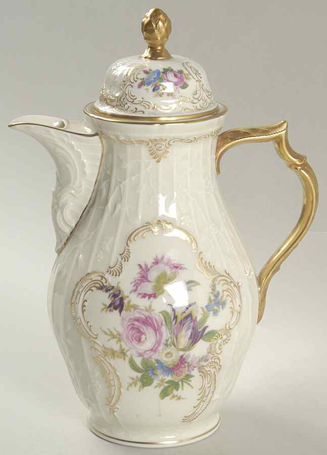 Diplomat (Center Gold) Mini Coffee Pot & Lid by Rosenthal - Continental-1