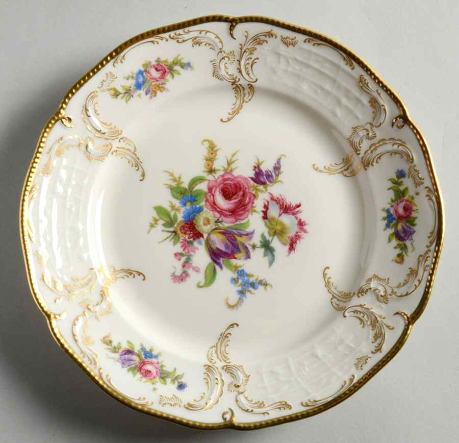 Diplomat (Center Gold) Dessert/Pie Plate by Rosenthal - Continental-1