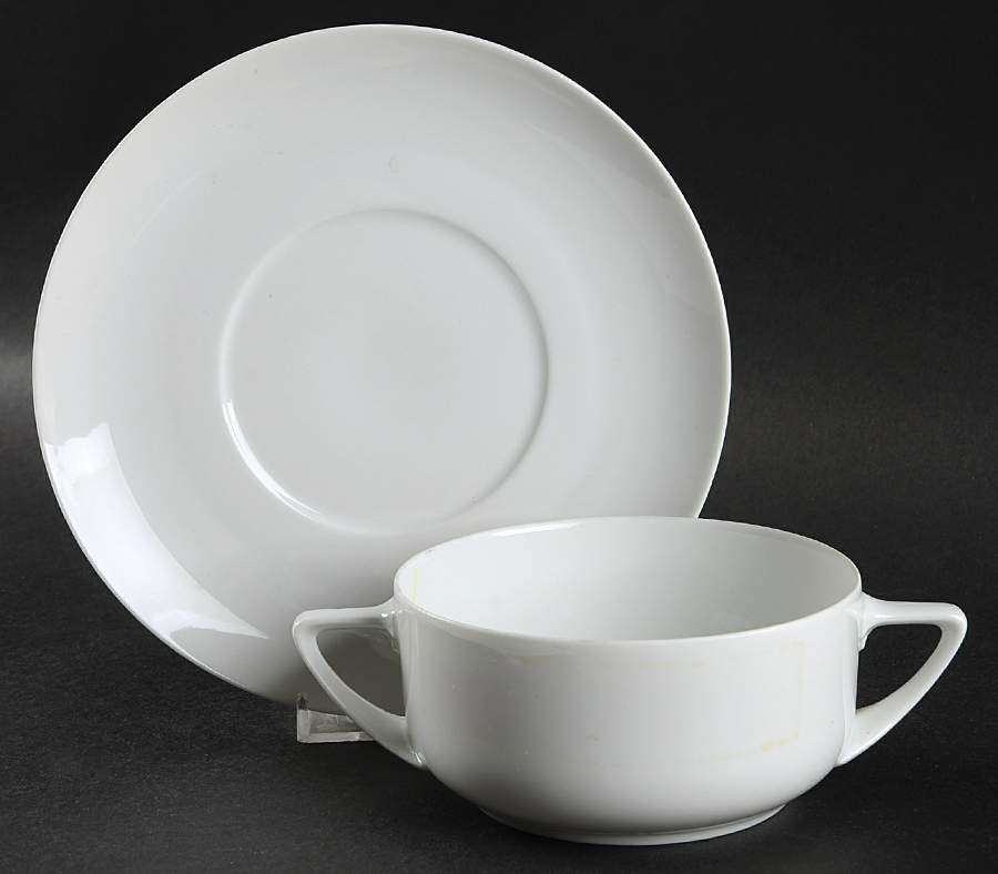 Donatello Flat Cream Soup Bowl & Saucer Set by Rosenthal - Continental-1