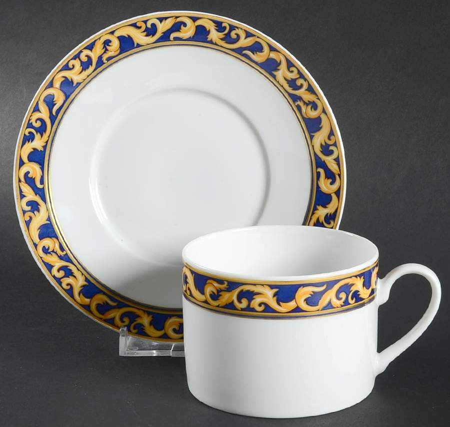 Doria Flat Cup & Saucer Set by Rosenthal - Continental-1