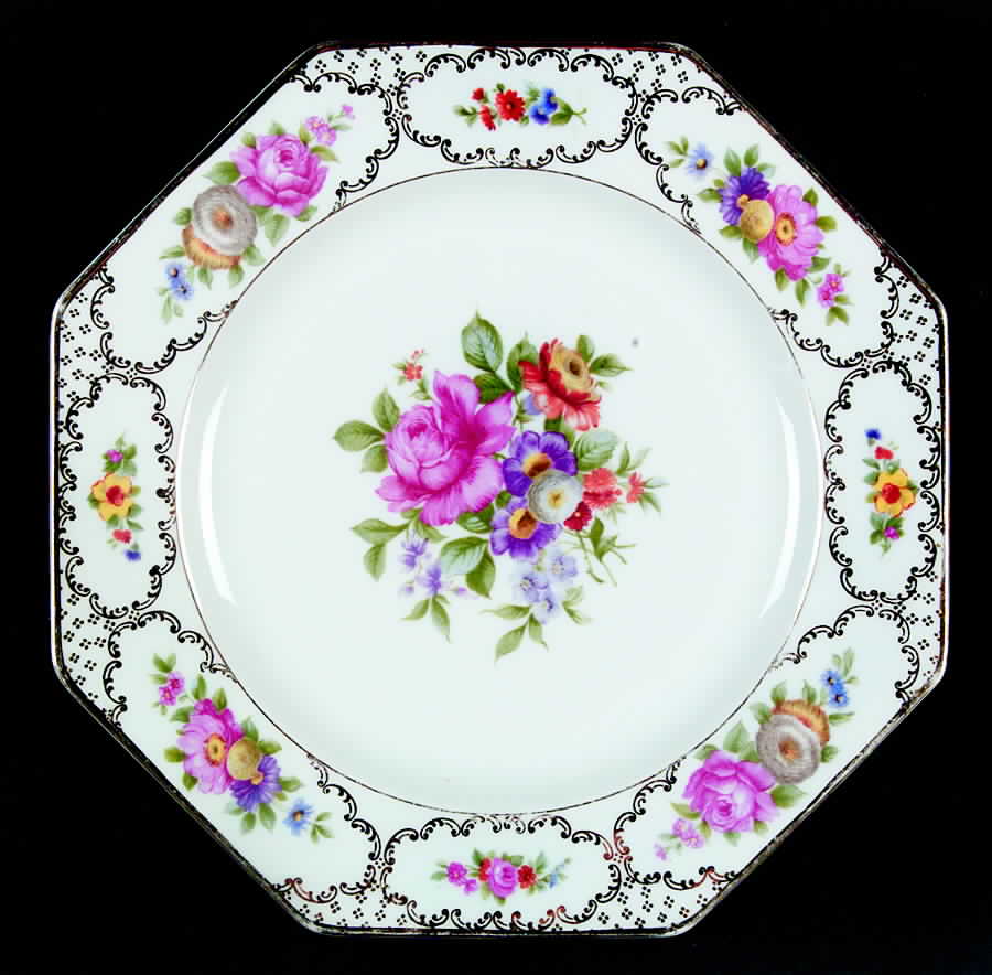 The Dresden Octagonal Luncheon Plate by Rosenthal - Continental-1