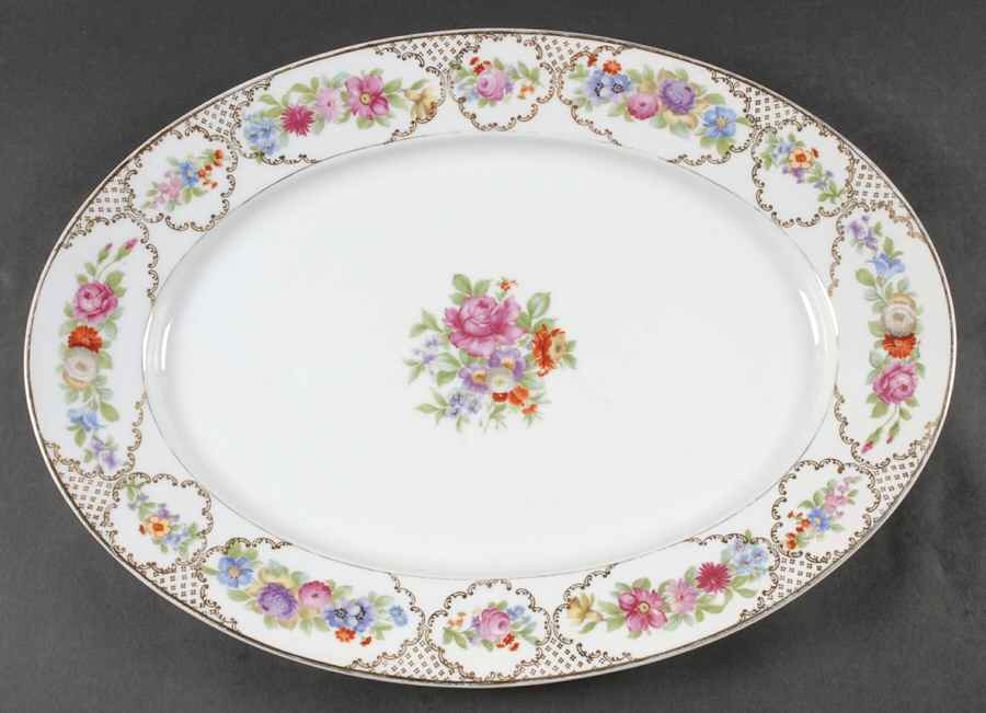 The Dresden 17" Oval Serving Platter by Rosenthal - Continental-1