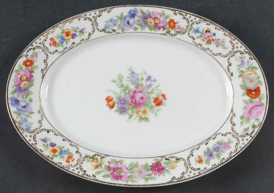 The Dresden 11" Oval Serving Platter by Rosenthal - Continental-1