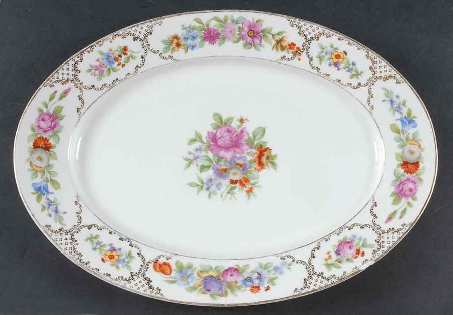 The Dresden 14" Oval Serving Platter by Rosenthal - Continental-1