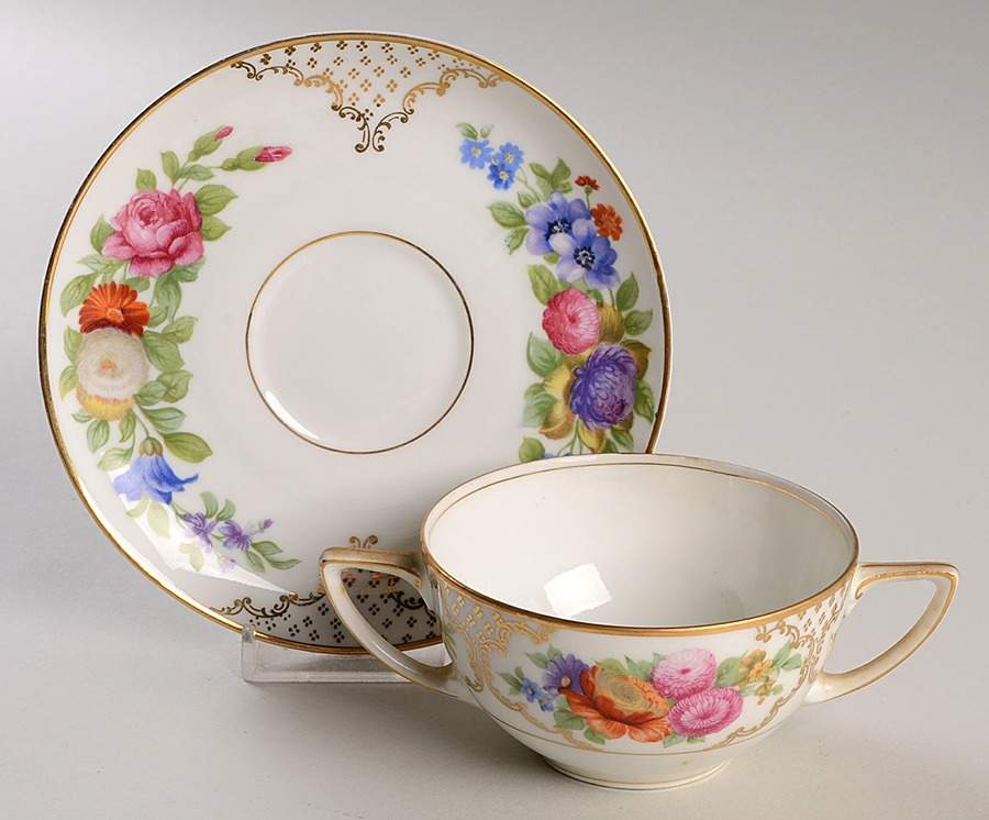 The Dresden Flat Bouillon Cup & Saucer by Rosenthal - Continental-1