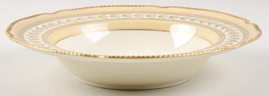 Duchess (Yellow Rim, Green Leaves) Rim Soup Bowl by Rosenthal - Continental-1