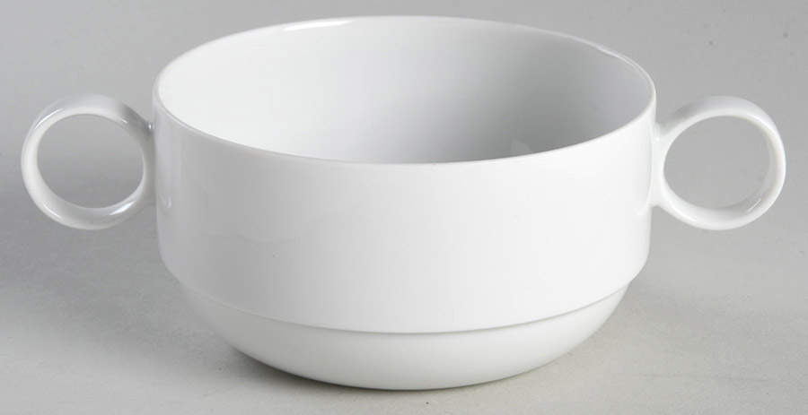 Duo White Flat Cream Soup Bowl by Rosenthal - Continental-1
