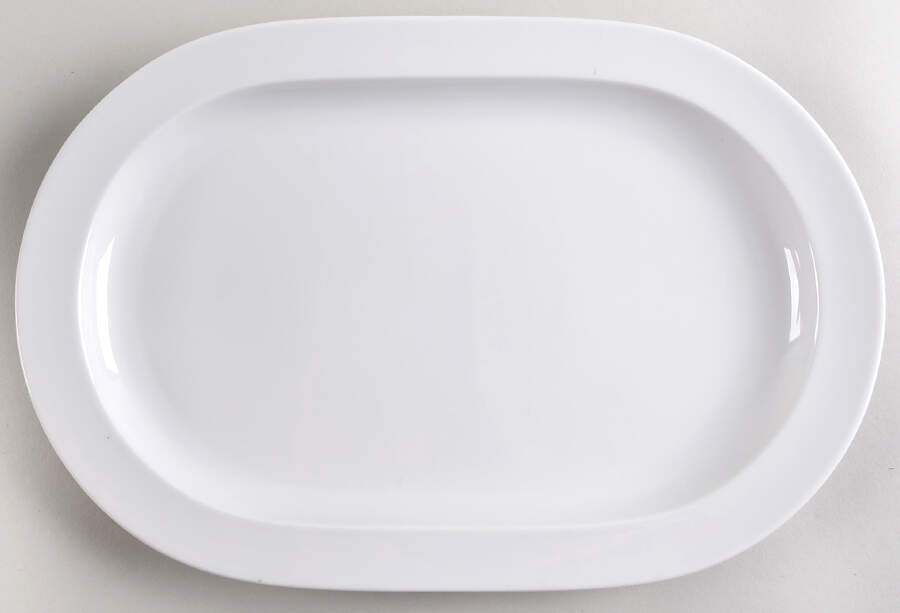Duo White 14" Oval Serving Platter by Rosenthal - Continental-1