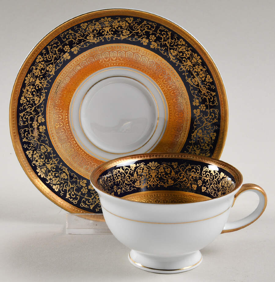 Dynasty (Disc. 1992) Footed Demitasse Cup & Saucer Set by Rosenthal - Continental-1
