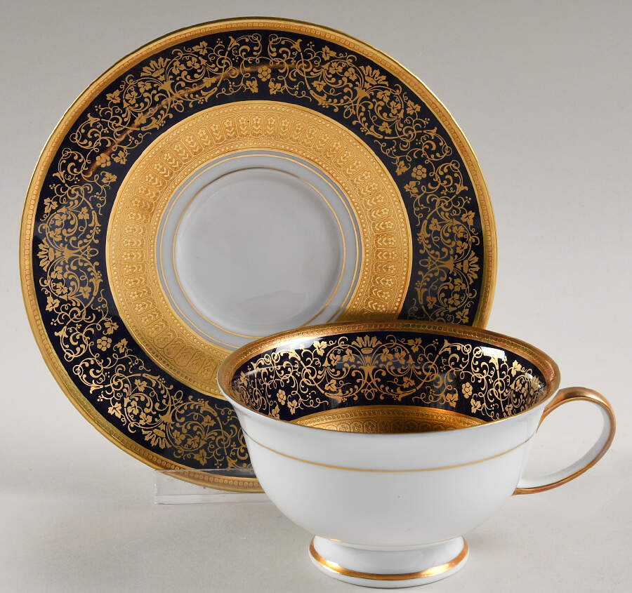 Dynasty (Disc. 1992) Footed Cup & Saucer Set by Rosenthal - Continental-1