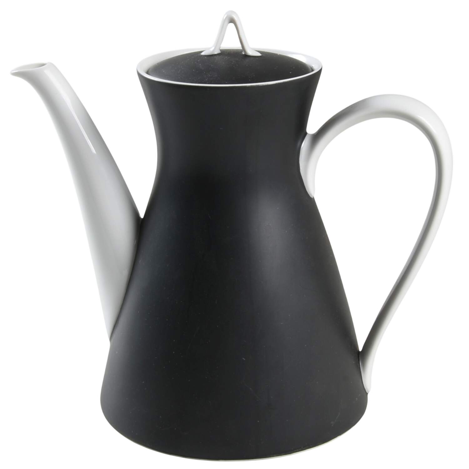 Ebony Black Teapot & Lid by Rosenthal - Continental-1