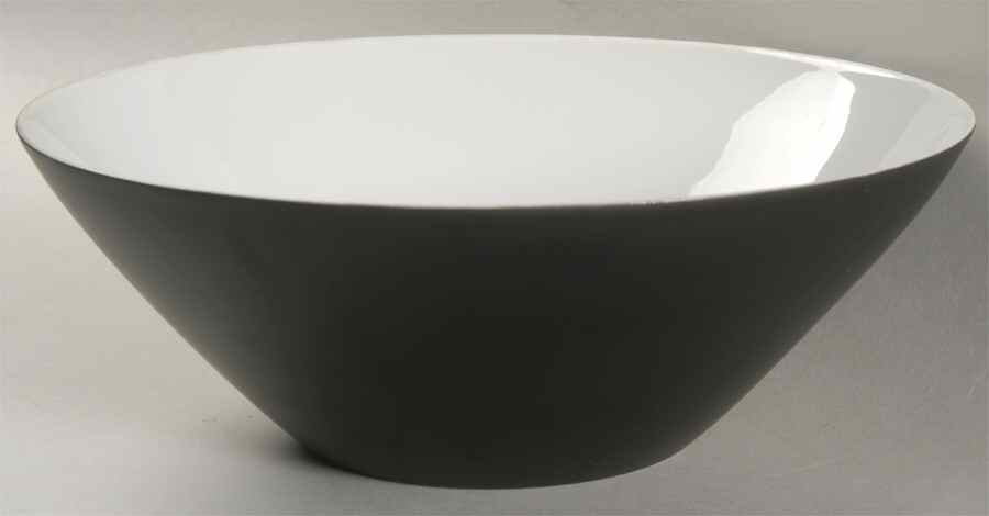 Ebony Black 9" Round Vegetable Bowl by Rosenthal - Continental-1