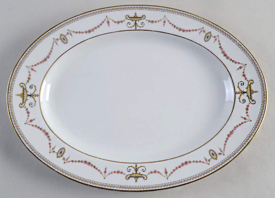 Eden (White Background) 12" Oval Serving Platter by Rosenthal - Continental-1