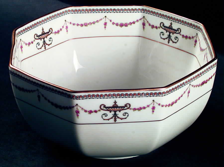 Eden (White Background) 7" Octagonal Vegetable Bowl by Rosenthal - Continental-1
