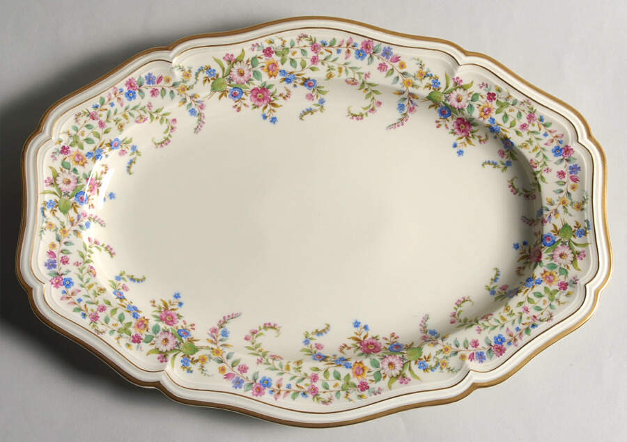 Eleanor Cream 13" Oval Serving Platter by Rosenthal - Continental-1