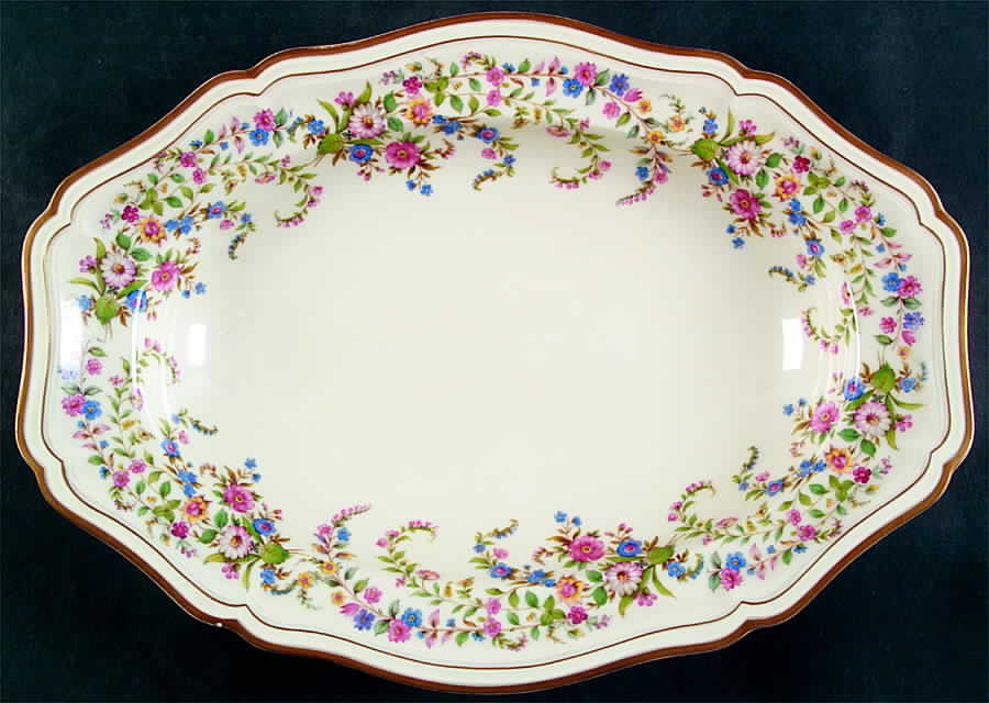 Eleanor Cream 12" Oval Vegetable Bowl by Rosenthal - Continental-1