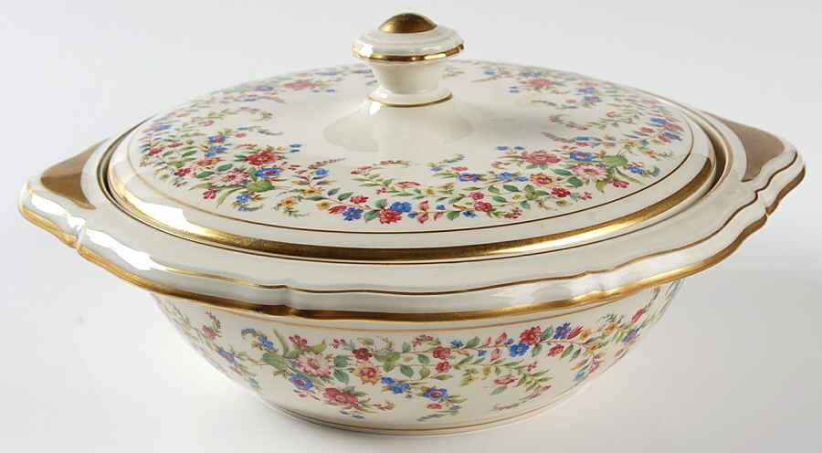 Eleanor Cream Round Covered Vegetable by Rosenthal - Continental-1