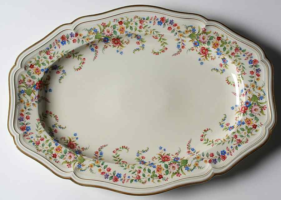 Eleanor Cream 15" Oval Serving Platter by Rosenthal - Continental-1