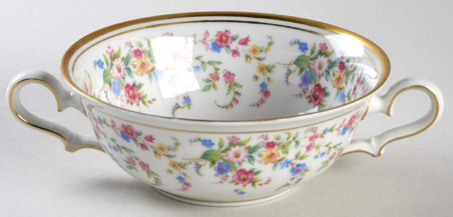 Eleanor White Flat Cream Soup Bowl by Rosenthal - Continental-1