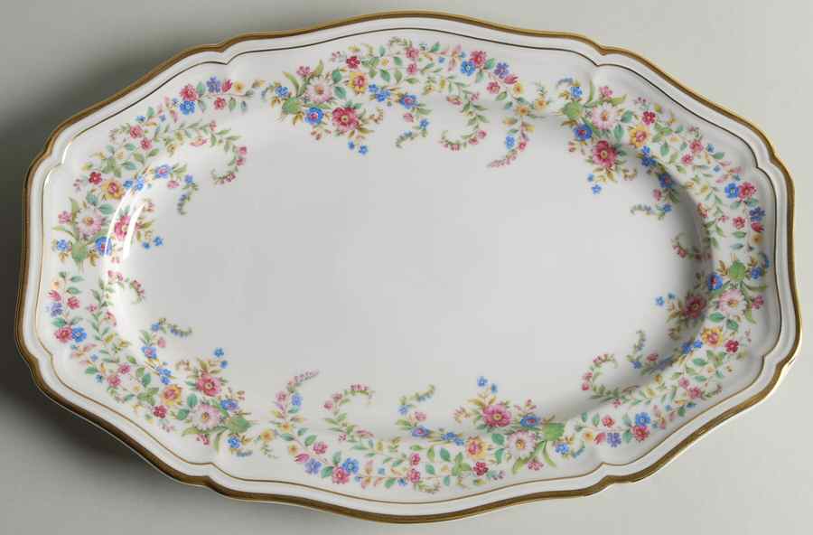 Eleanor White 13" Oval Serving Platter by Rosenthal - Continental-1