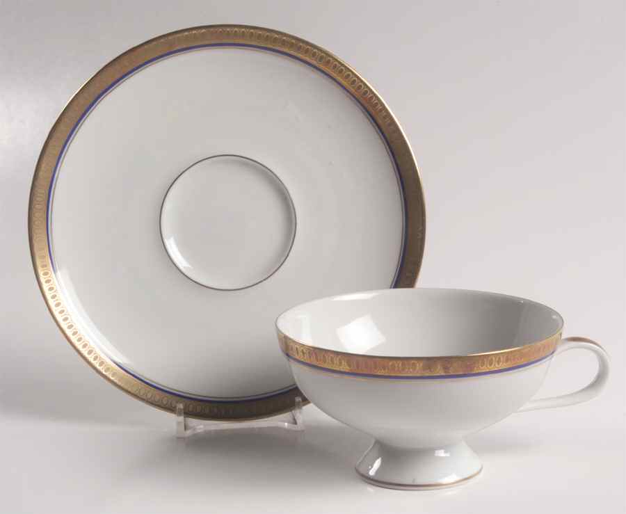 Electra (Aida Shape) Footed Cup & Saucer Set by Rosenthal - Continental-1