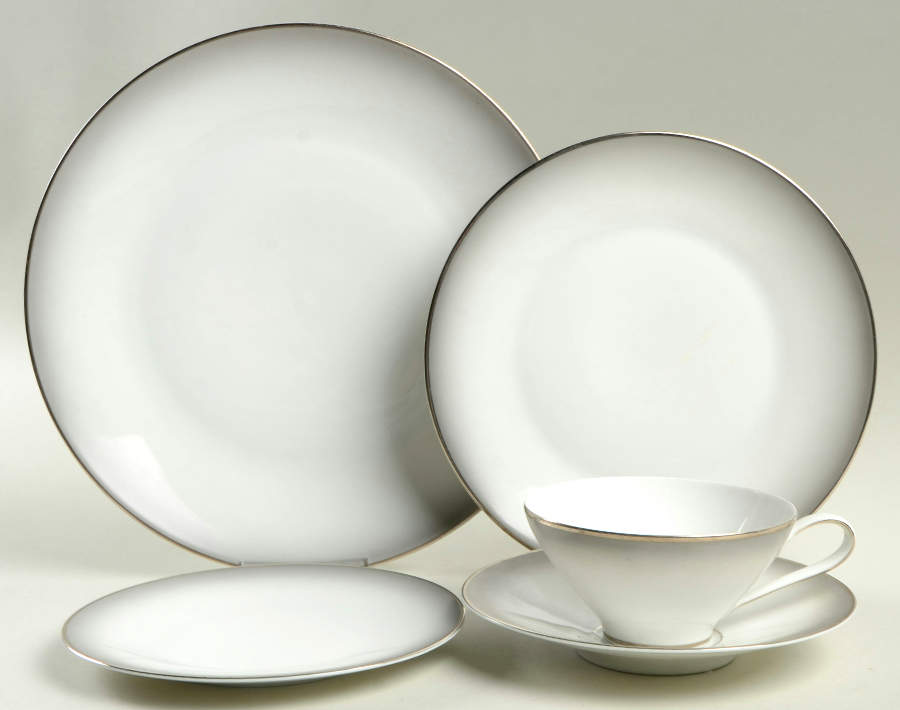 Elegance (Platinum Trim) 5 Piece Place Setting by Rosenthal - Continental-1