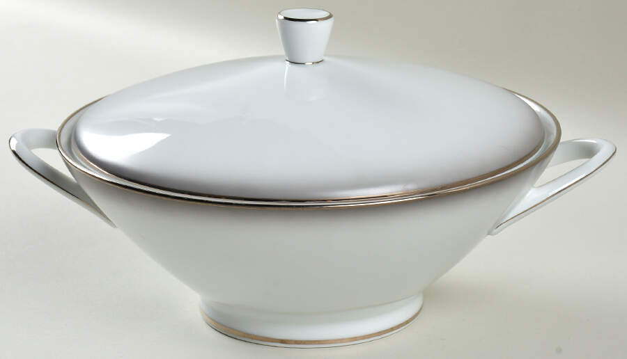 Elegance (Platinum Trim) Round Covered Vegetable by Rosenthal - Continental-1