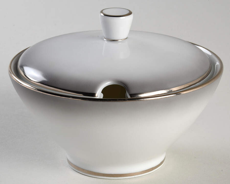 Elegance (Platinum Trim) Jam/Jelly & Lid by Rosenthal - Continental-1