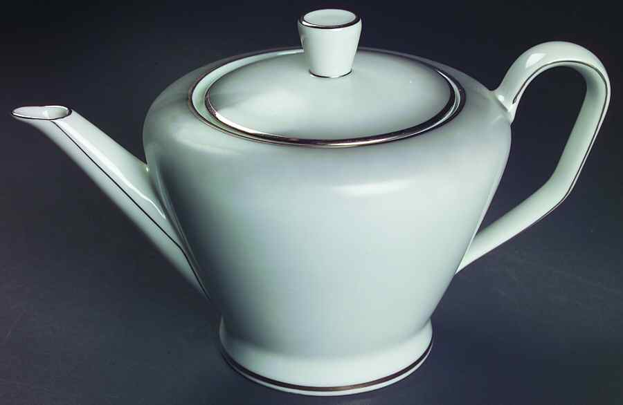 Elegance (Platinum Trim) Small Teapot & Lid by Rosenthal - Continental-1
