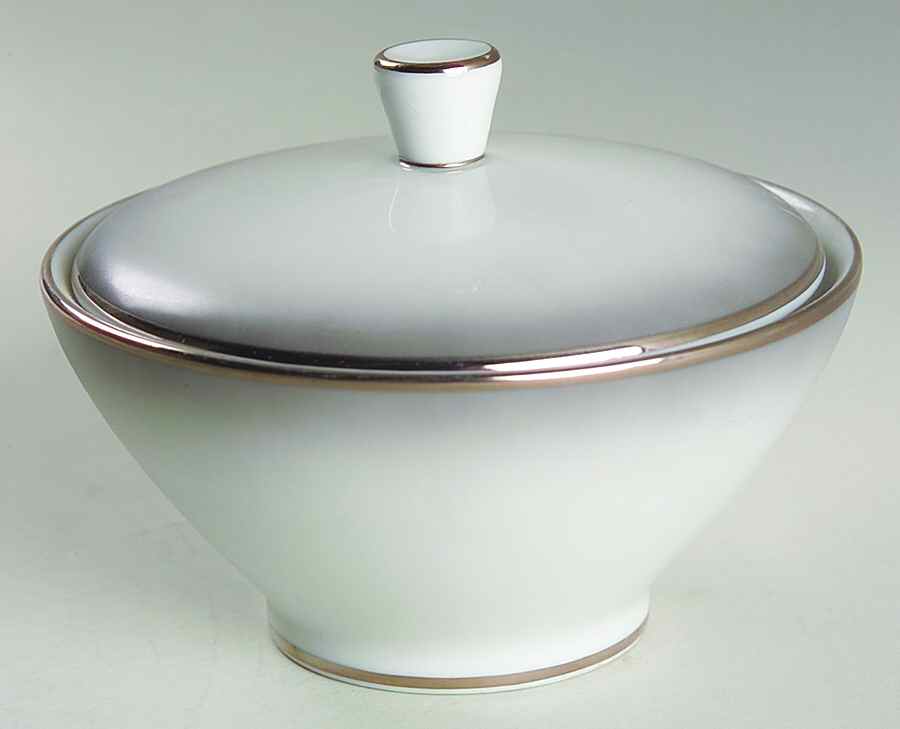 Elegance (Platinum Trim) Sugar Bowl & Lid by Rosenthal - Continental-1